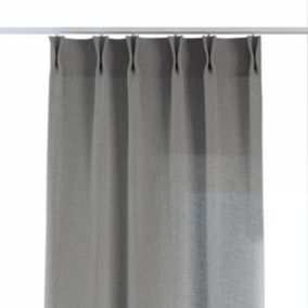 Zasłona na haczykach flex podwójnych Dekoria 140x260 cm szary 1 szt.