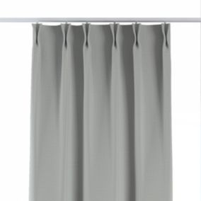 Zasłona na haczykach flex podwójnych Dekoria 140x260 cm szary strukturalny 1 szt.