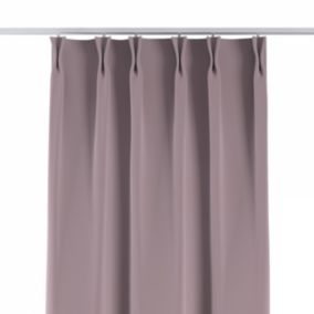 Zasłona na haczykach flex podwójnych Dekoria 140x260 cm zgaszony róż 1 szt.