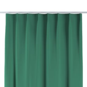 Zasłona na haczykach flex pojedynczych Dekoria 130x245 cm butelkowa zieleń 1 szt.