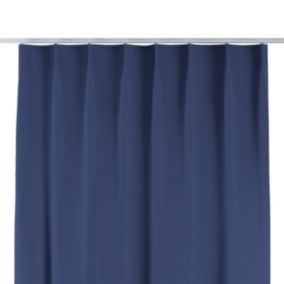 Zasłona na haczykach flex pojedynczych Dekoria 130x245 cm granatowy 1 szt.