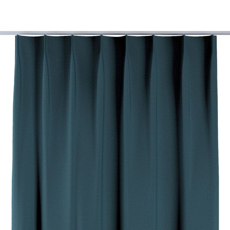 Zasłona na haczykach flex pojedynczych Dekoria 130x245 cm niebieski 1 szt.