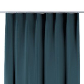 Zasłona na haczykach flex pojedynczych Dekoria 130x245 cm niebieski 1 szt.
