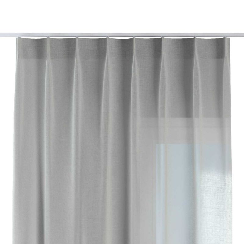Zasłona na haczykach flex pojedynczych Dekoria 130x245 cm prześwitujący naturalny 1 szt.