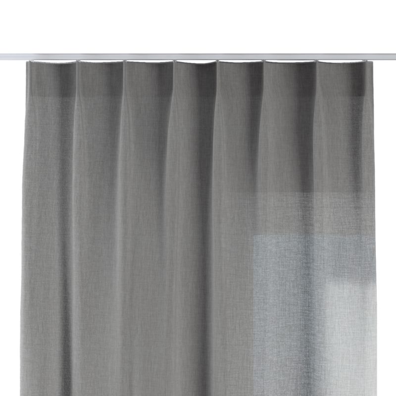 Zasłona na haczykach flex pojedynczych Dekoria 130x245 cm szary 1 szt.