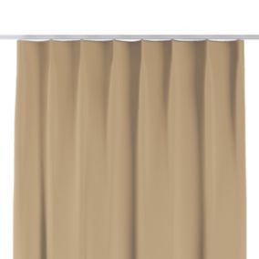 Zasłona na haczykach flex pojedynczych Dekoria 130x245 cm złocisty beż 1 szt.
