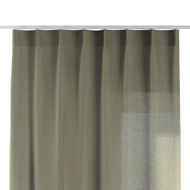 Zasłona na haczykach flex pojedynczych Dekoria 130x245 cm zielony 1 szt.