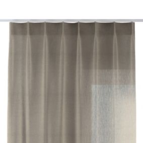 Zasłona na haczykach flex pojedynczych Dekoria 130x260 cm beżowy 1 szt.