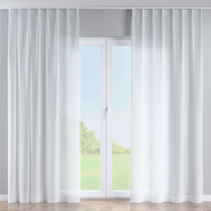 Zasłona na haczykach flex pojedynczych Dekoria 130x260 cm biały 1 szt.