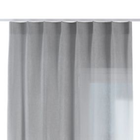 Zasłona na haczykach flex pojedynczych Dekoria 130x260 cm gołębi szary 1 szt.