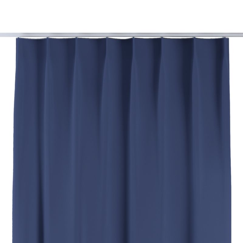 Zasłona na haczykach flex pojedynczych Dekoria 130x260 cm granatowy 1 szt.