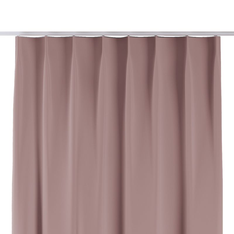 Zasłona na haczykach flex pojedynczych Dekoria 130x260 cm pudrowy róż 1 szt.