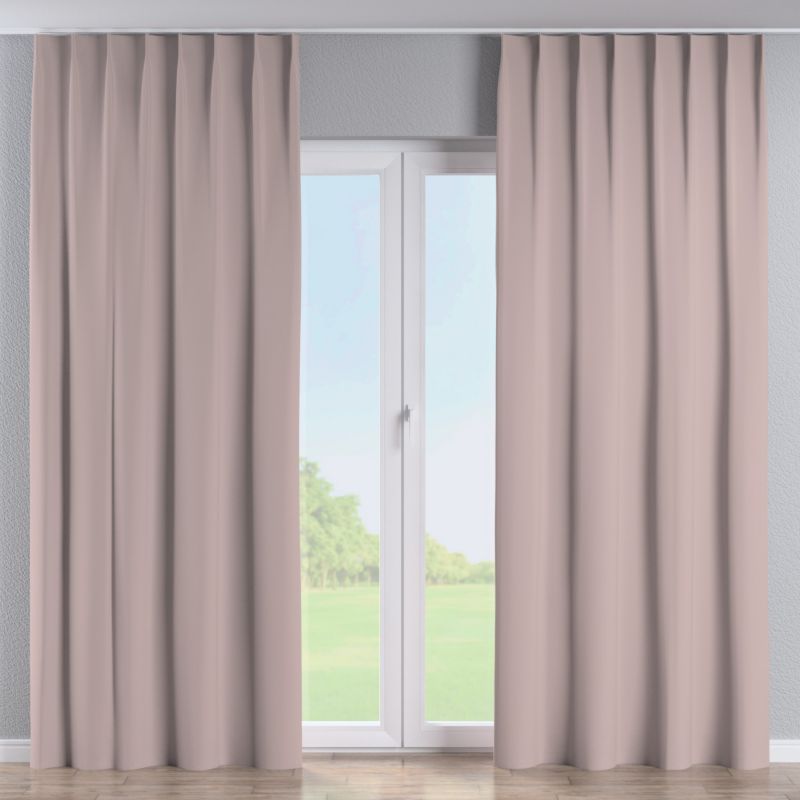 Zasłona na haczykach flex pojedynczych Dekoria 130x260 cm różany beż 1 szt.