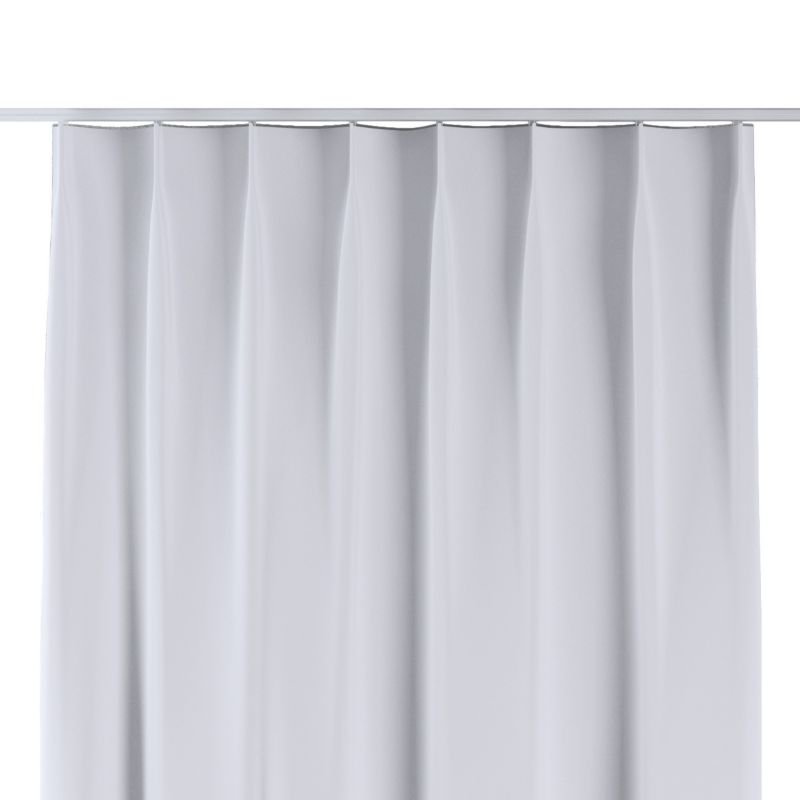Zasłona na haczykach flex pojedynczych Dekoria 130x260 cm stalowa biel 1 szt.