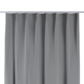 Zasłona na haczykach flex pojedynczych Dekoria 130x260 cm szary 1 szt.