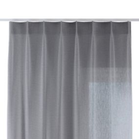 Zasłona na haczykach flex pojedynczych Dekoria 130x260 cm szary 1 szt.
