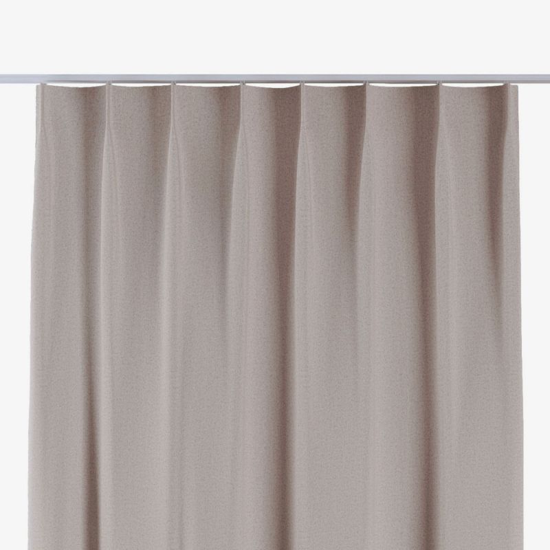 Zasłona na haczykach flex pojedynczych Dekoria 140x260 cm ciemny beżowy 1 szt.
