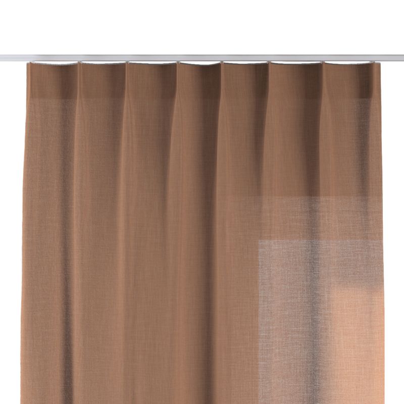 Zasłona na haczykach flex pojedynczych Dekoria 140x260 cm cynamonowy 1 szt.