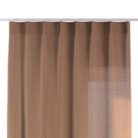 Zasłona na haczykach flex pojedynczych Dekoria 140x260 cm cynamonowy 1 szt.
