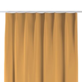 Zasłona na haczykach flex pojedynczych Dekoria 140x260 cm miodowy żółty 1 szt.