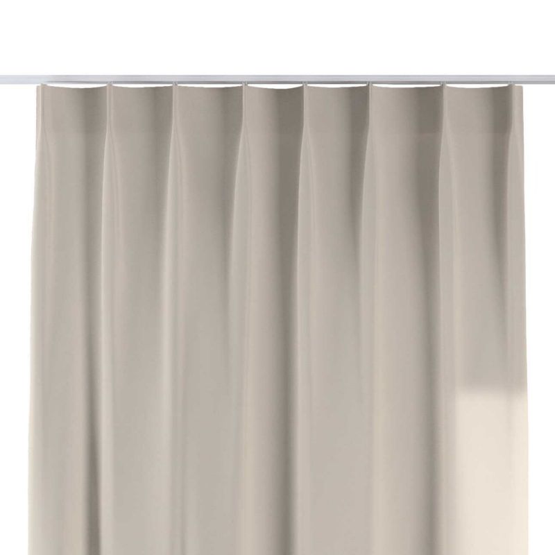 Zasłona na haczykach flex pojedynczych Dekoria 140x260 cm naturalny len 1 szt.