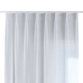 Zasłona na haczykach flex pojedynczych Dekoria 140x260 cm prześwitująca biała 1 szt.