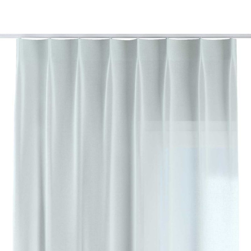 Zasłona na haczykach flex pojedynczych Dekoria 140x260 cm prześwitujący pastelowa mięta 1 szt.