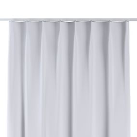Zasłona na haczykach flex pojedynczych Dekoria 140x260 cm stalowa biel 1 szt.