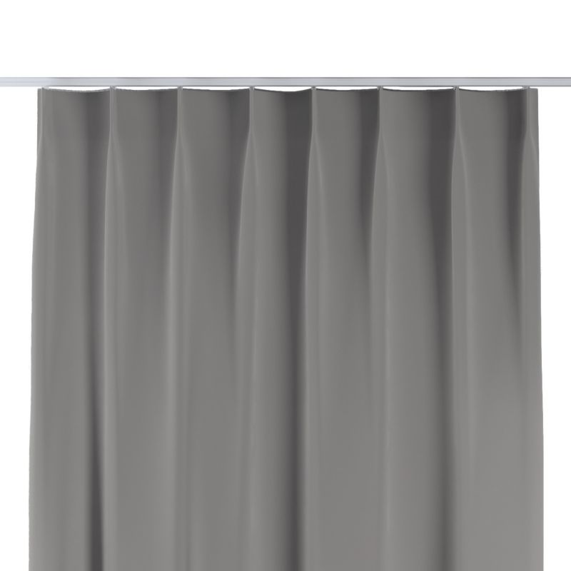 Zasłona na haczykach flex pojedynczych Dekoria 140x260 cm szary 1 szt.