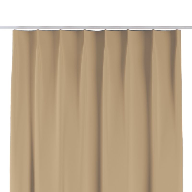 Zasłona na haczykach flex pojedynczych Dekoria 140x260 cm złocisty beż 1 szt.