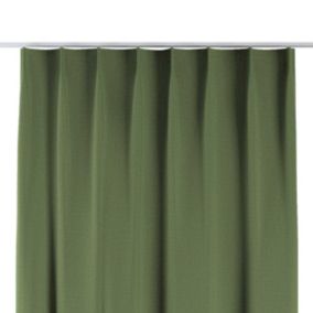 Zasłona na haczykach flex pojedynczych Dekoria 140x260 cm zielony strukturalny 1 szt.