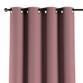 Zasłona na kółkach Dekoria 130x245 cm Cotton Panama zgaszony róż 1 szt.