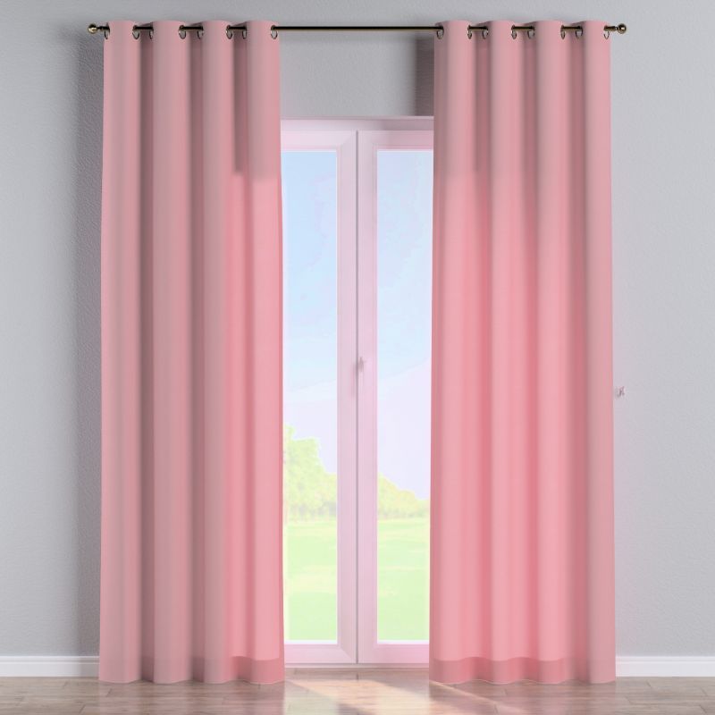 Zasłona na kółkach Dekoria 130x245 cm Loneta brudny róż 1 szt.