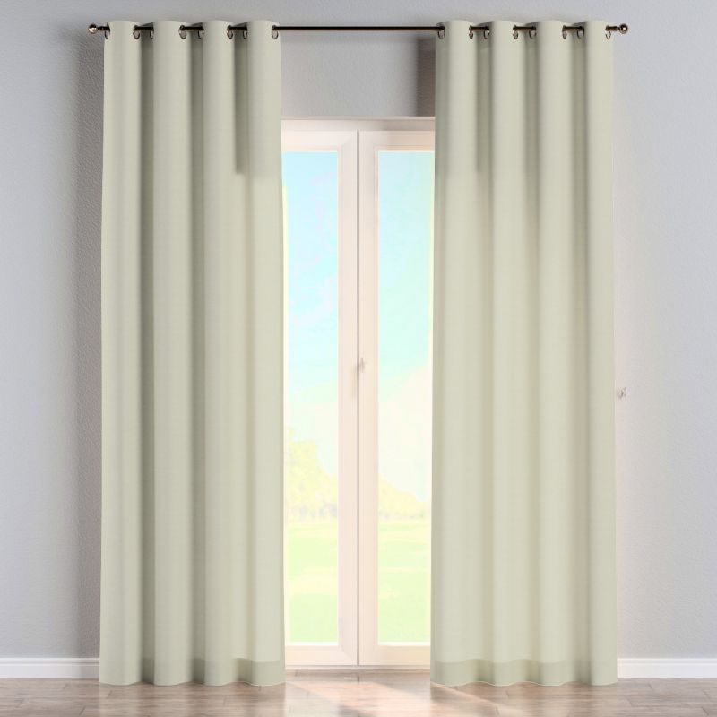 Zasłona na kółkach Dekoria 130x245 cm Loneta jasna oliwka 1 szt.