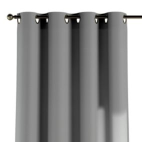 Zasłona na kółkach Dekoria 130x245 cm Loneta szary 1 szt.