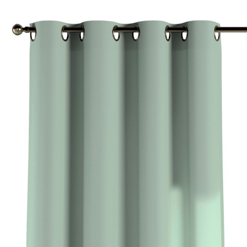 Zasłona na kółkach Dekoria 130x245 cm Loneta zieleń eukaliptusa 1 szt.