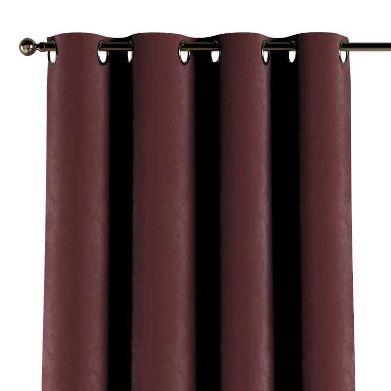 Zasłona na kółkach Dekoria 130x245 cm Velvet bordowy 1 szt.