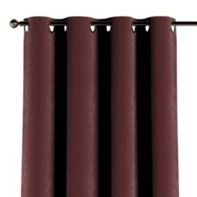 Zasłona na kółkach Dekoria 130x245 cm Velvet bordowy 1 szt.