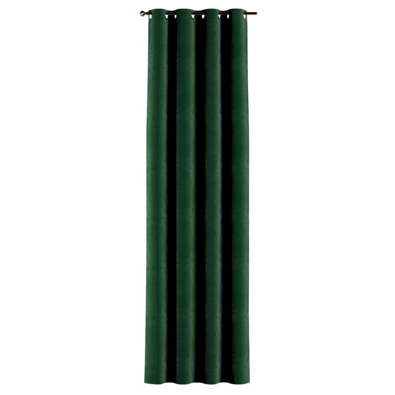 Zasłona na kółkach Dekoria 130x245 cm Velvet butelkowa zieleń 1 szt.