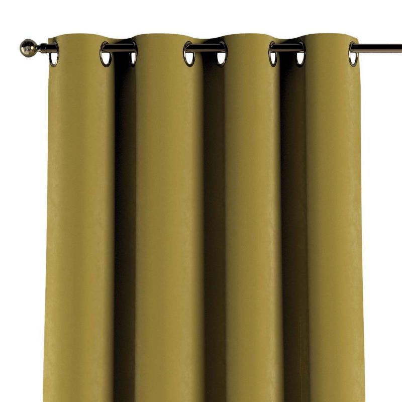 Zasłona na kółkach Dekoria 130x245 cm Velvet oliwkowy zielony 1 szt.