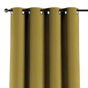 Zasłona na kółkach Dekoria 130x245 cm Velvet oliwkowy zielony 1 szt.