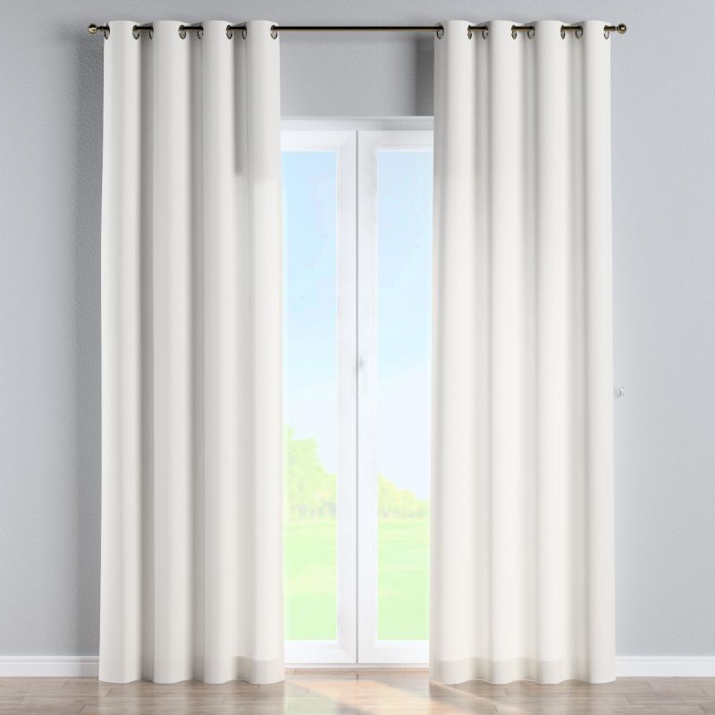 Zasłona na kółkach Dekoria 130x260 cm Cotton Panama biały 1 szt.