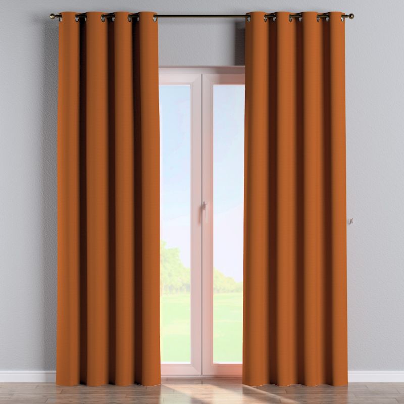 Zasłona na kółkach Dekoria 130x260 cm Cotton Panama rudy 1 szt.