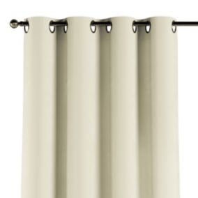 Zasłona na kółkach Dekoria 130x260 cm Crema kremowy 1 szt.