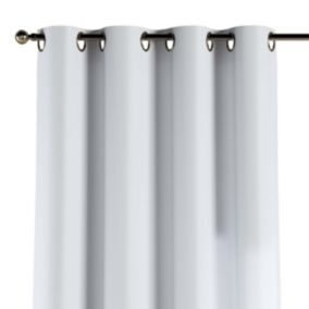 Zasłona na kółkach Dekoria 130x260 cm Damasco biały z połyskiem 1 szt.