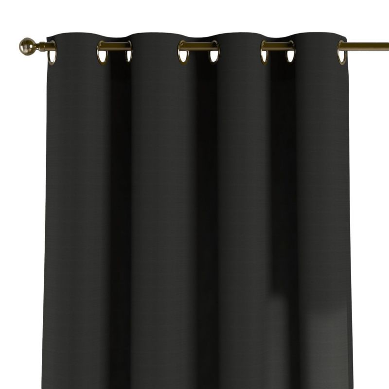 Zasłona na kółkach Dekoria 130x260 cm Loneta czarny 1 szt.