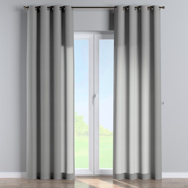 Zasłona na kółkach Dekoria 130x260 cm Loneta szary 1 szt.
