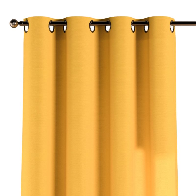 Zasłona na kółkach Dekoria 130x260 cm Loneta żółty 1 szt.
