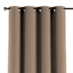 Zasłona na kółkach Dekoria 130x260 cm Velvet beżowy 1 szt.