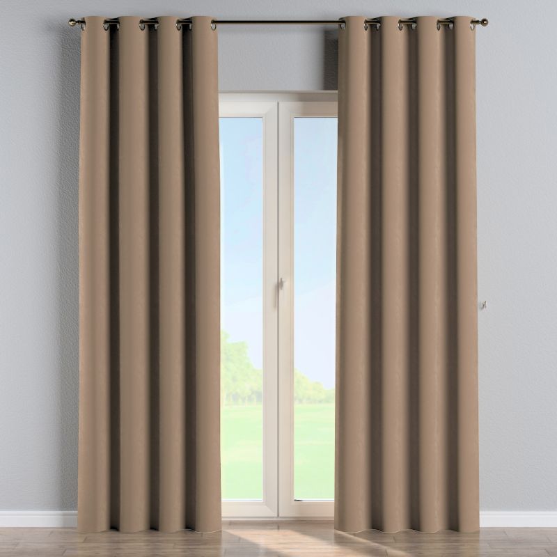 Zasłona na kółkach Dekoria 130x260 cm Velvet beżowy 1 szt.